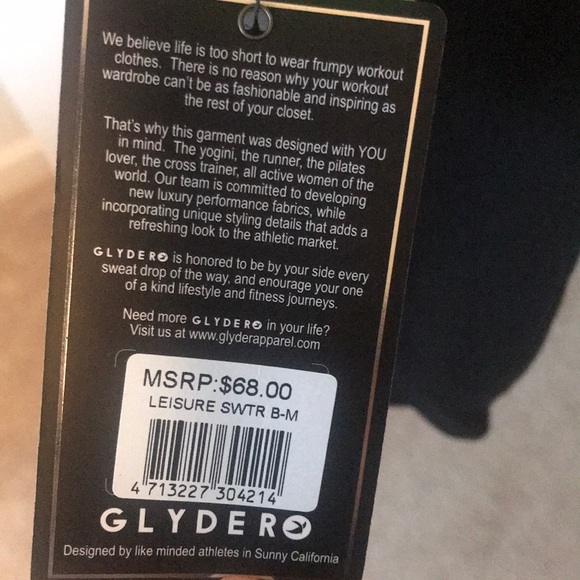 Glyder Cropped Activewear Sweatshirt - Picture 7 of 8